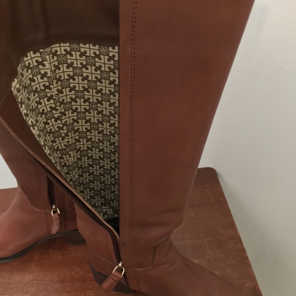 Tory Burch Dark Sepia Fulton knee High Boot Size 8M - Picture 14 of 16